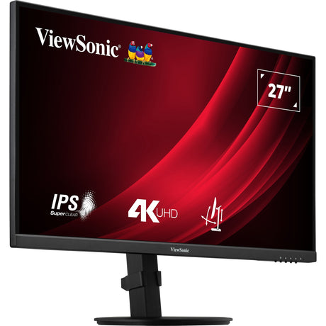 Viewsonic vg2708-4k 27 monitor (zwart (mat), 1x displayport, 2x hdmi)