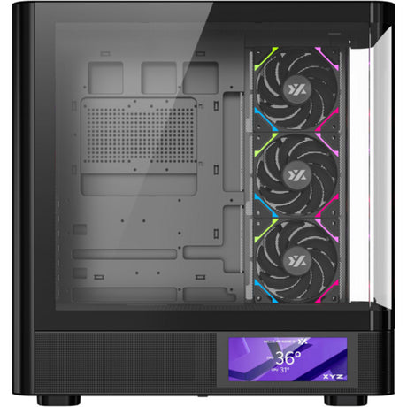 Xyz pc gear quantum pro midi tower behuizing (zwart | window)