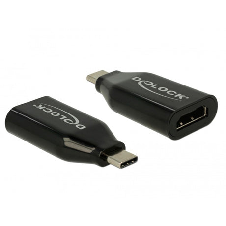 Delock usb-c male > hdmi female 4k 60 hz adapter (zwart)