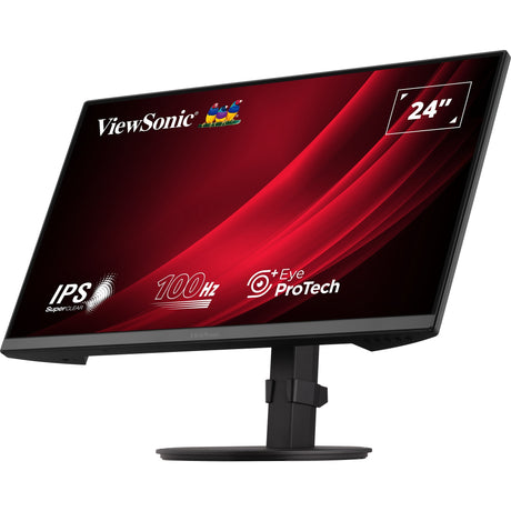Viewsonic vg2408a 24 monitor (zwart, 1x displayport, 1x hdmi, 1x vga, 2x usb-a)