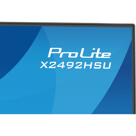 Iiyama prolite x2492hsu-b1 24 monitor (zwart (mat), 1x displayport, 1x hdmi, 2x usb-a, 120 hz)