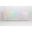 Ducky one 3 classic pure white mini rgb mechanisch toetsenbord (wit, us lay-out (qwerty), cherry mx red, 60%, rgb led, double-shot pbt, hot-swappable, quack mechanics)