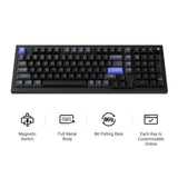Keychron q5 he 8k magnetic switch keyboard (wit, us lay-out (qwerty), ultra-fast lime, 96%, rgb leds, osa double-shot pbt, hot swap, knob)