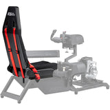 Next level racing flight simulator seat only racing simulator (zwart rood)