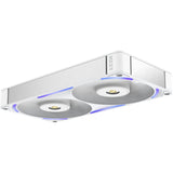 Nzxt f240x rgb case fans (wit, 2 stuks, 240 x 120 x 30 mm, pwm)