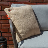 Cozy una woolly 45 x 45 cm draadloos warmtekussen (lichtbeige, powerbank 5000 mah)