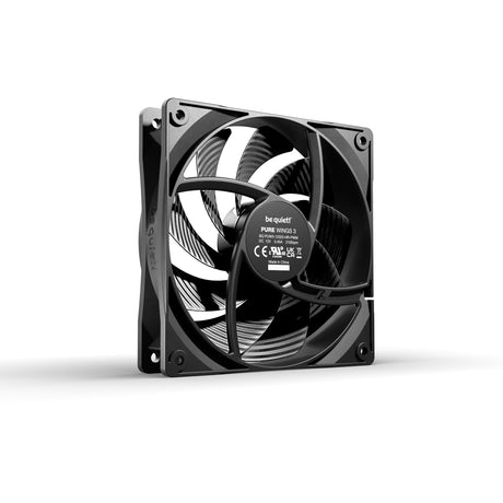 Be quiet! pure wings 3 pwm high-speed case fan (zwart, 120 x 120 x 25 mm)
