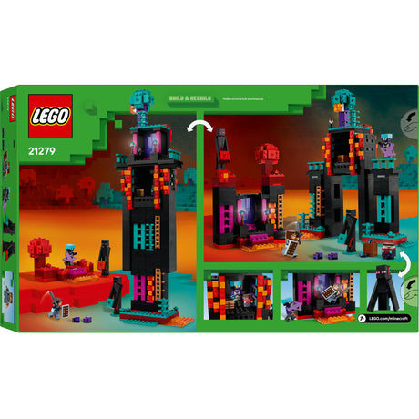 Lego minecraft 2in1 de enderman toren speelgoed voor kinderen - 21279