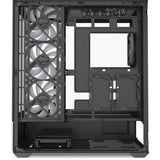 Sharkoon ak7 argb midi tower behuizing (zwart | 2x usb-a | 1x usb-c | rgb | tempered glass)