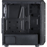 Inter-tech c-3 saphir midi tower behuizing (zwart | 3x usb-a | window)