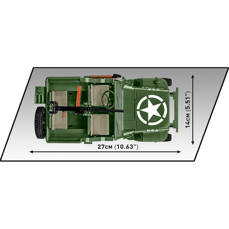 Cobi historical collection - willys mb constructiespeelgoed (schaal 1:12)