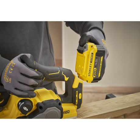 Stanley fatmax v20 18v brushless elektrische schaafmachine (zwart geel, accu en oplader niet inbegrepen)