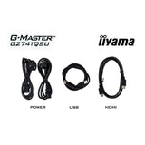 Iiyama g-master black hawk g2741qsu-b1 27 gaming monitor (zwart, 1x displayport, 1x hdmi, 2x usb-a, 144 hz)