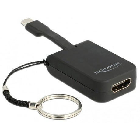 Delock usb-c > hdmi adapter sleutelhanger (zwart, 4k 30hz)