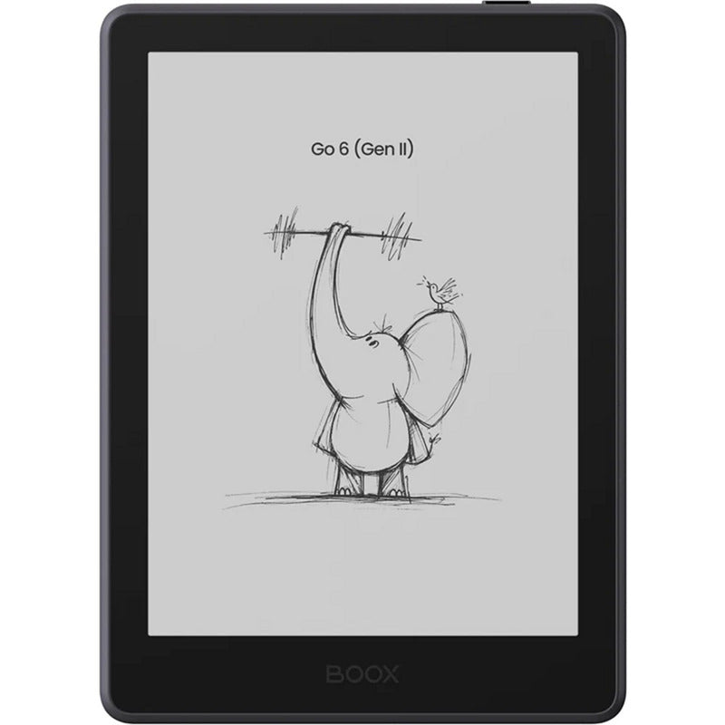 Boox go 6 (gen ii) e-reader (zwart, 3 gb | 32 gb | android 11)