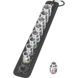 Wera belt b 4 zyklop doppen set dopsleutel (zwart zilver, 9-delig, met 3 8 -aandrijving)