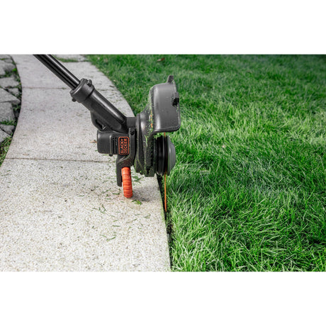 Black+decker 18v grastrimmer met 2 messen zonder accu (zwart oranje, 25 cm, accu en oplader niet inbegrepen)