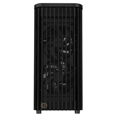 Asus proart pa401 wood edition - metal panel midi tower behuizing (zwart | 2x usb-a | 1x usb-c)