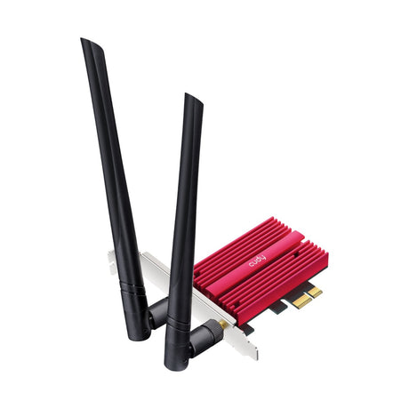 Cudy ax5400 wi-fi 6e bluetooth 5.3 pci-e wlan adapter (rood)