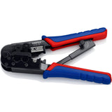 Knipex 975110 - krimptang rj11 12 (6pin 9.65mm) - rj45 (8pin 11.68mm)