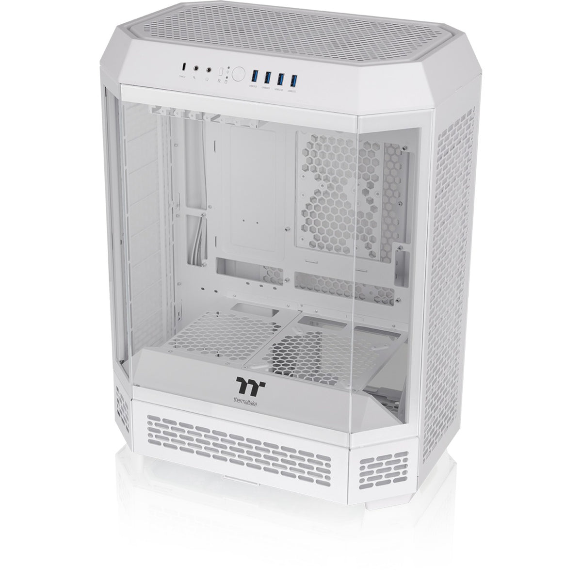 Thermaltake the tower 600 - snow midi tower behuizing (wit | 4x usb-a | 1x usb-c | tempered glass)