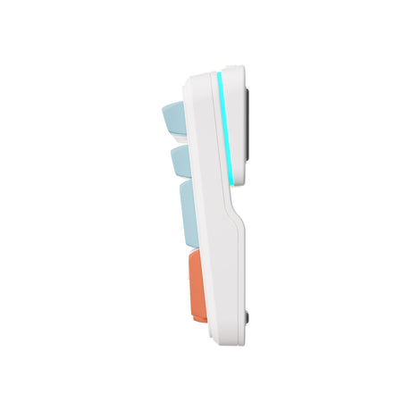 Mchose k99 horizon orange hyacinth wireless gasket mount mechanical rgb toetsenbord (wit, us lay-out (qwerty), ktt hyacinth, rgb, hot swap, double-shot pbt, draadloos | bluetooth | usb-c)