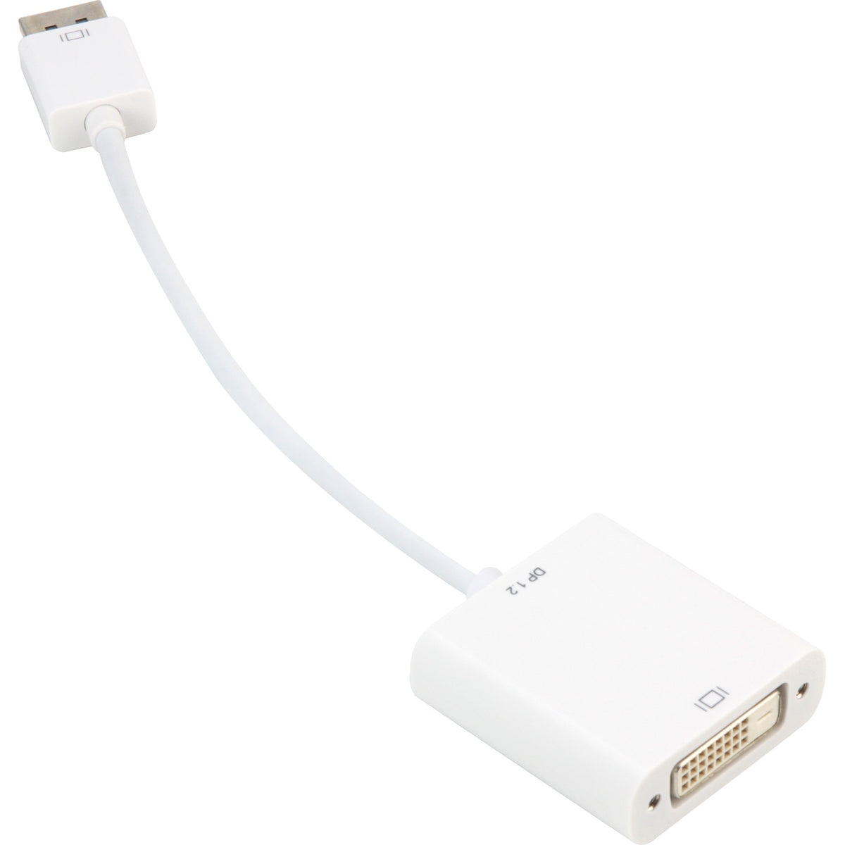 Sharkoon displayport 1.2 > dvi24+1 kabel (wit, 0,15 meter)