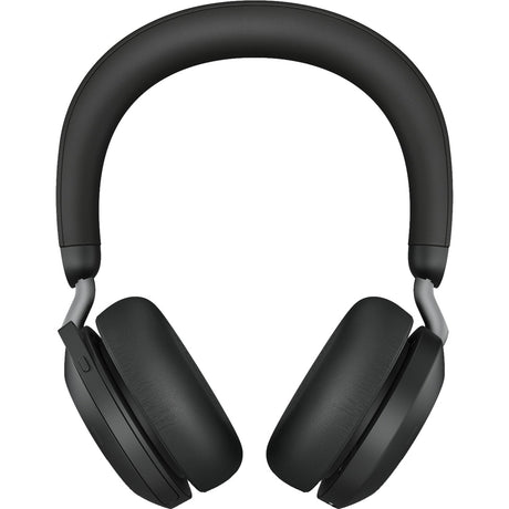 Jabra evolve2 75 on-ear headset (zwart, link380c, microsoft teams)