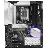 Asrock z890 pro rs socket 1851 moederbord (zwart wit, raid, 2.5 gb-lan, sound, atx)