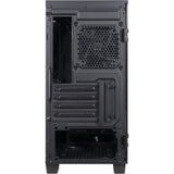 Inter-tech x-608 infinity micro midi tower behuizing (zwart | 1x usb-a | 1x usb-c | rgb | window)