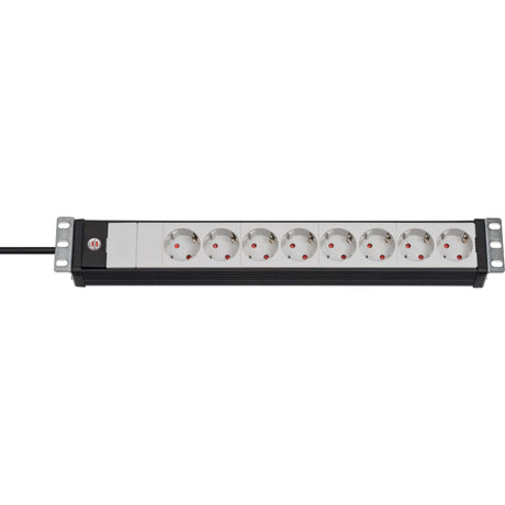 Brennenstuhl premium-line techniek 8-voudig zwart lichtgrijs 3m h05vv-f 3g1,5 19 -formaat