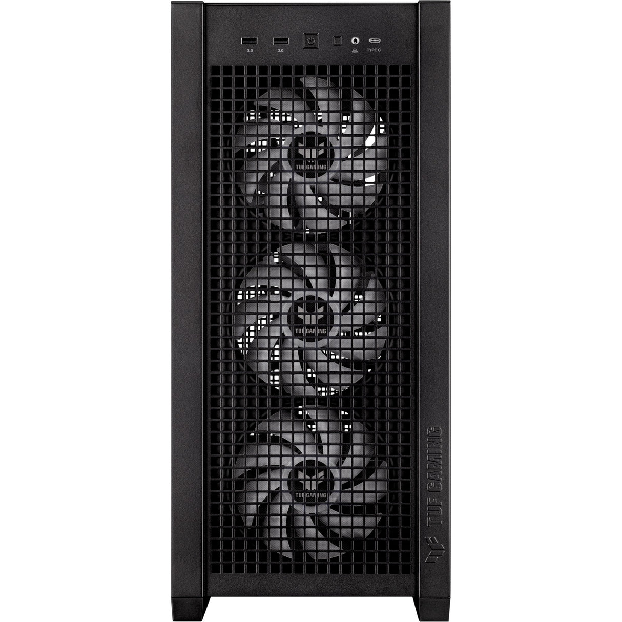 Asus tuf gaming gt302 argb midi tower behuizing (zwart | 2x usb-a | 1x usb-c | rgb | tempered glass)