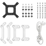 Deepcool lt240 argb waterkoeling (wit, 4-pins pwm fan-connector)