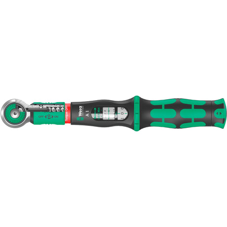 Wera safe-torque a 1 shk set 1 draaimomentsleutel (zwart groen, 1 4 vierkant, 2-12 nm, 20‑delig)