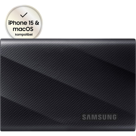 Samsung portable t9 2 tb externe ssd (zwart, mu-pg2t0b eu, usb-c 3.2 (20 gbit s))