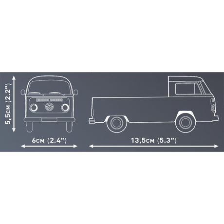 Cobi volkswagen t2a pickup truck constructiespeelgoed (schaal 1:35)