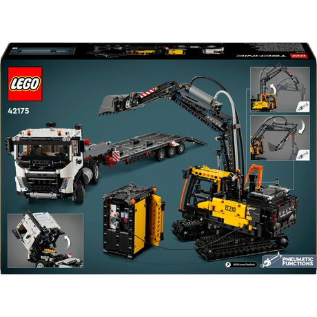 Lego technic volvo fmx truck ec230 elektrische graafmachine 42175