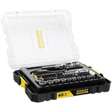 Stanley fatmax tstak dopsleutelset 1 4 fmmt98101-0 (zwart geel, 48 delig)