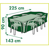 Nature tuinmeubelafdekhoes voor stoelen en tafels afdekking (grijs, 6030602)