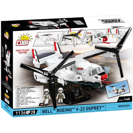 Cobi armed forces - bell-boeing v-22 osprey first flight edition constructiespeelgoed (schaal 1:48)