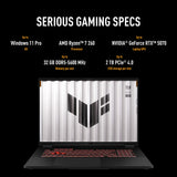 Asus tuf gaming a18 fa808um-s8132w 18 gaming laptop (zwart grijs | r7 260 | rtx 5060 | 16 gb | 512 gb ssd)