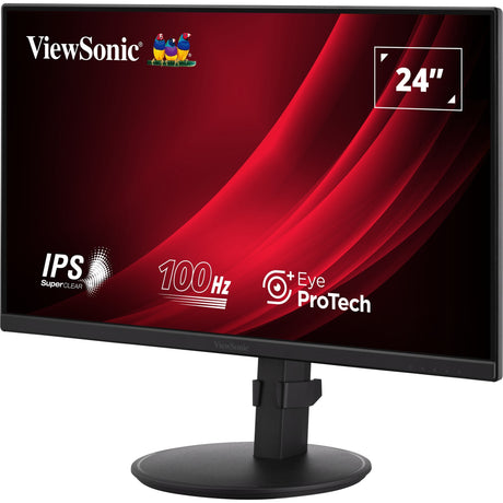 Viewsonic vg2408a 24 monitor (zwart, 1x displayport, 1x hdmi, 1x vga, 2x usb-a)