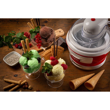 Ariete party time ijsmachine 0643 00 (rood wit)