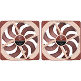 Noctua nf-a14x25 g2 pwm sx2-pp case fans (bruin, 2 stuks, 140 x 140 x 25 mm)