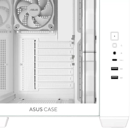Asus a32 plus midi tower behuizing (wit | 2x usb-a | 1x usb-c | rgb | tempered glass)