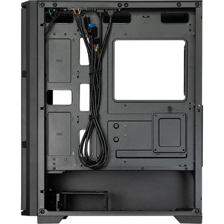 Chieftec pro midi q midi tower behuizing (zwart | 3x usb-a | 1x usb-c)
