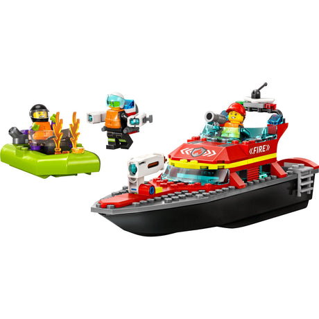 Lego city reddingsboot brand speelgoed voor kinderen - 60373