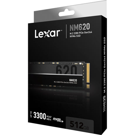 Lexar nm620, 512 gb ssd (pcie 3.0 x4, nvme 1.4, m.2 2280)