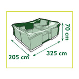 Nature tuinmeubelafdekhoes voor loungeset afdekking (grijs, 6031611)