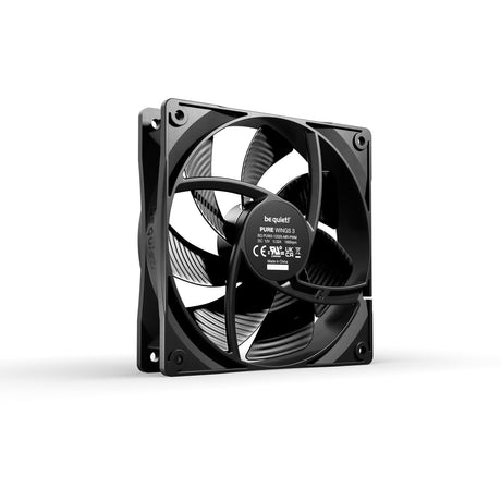 Be quiet! pure wings 3 pwm case fan (zwart, 120 x 120 x 25 mm)